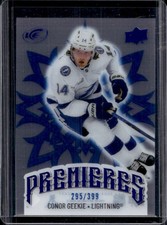 2024-25 Upper Deck Ice Conor Geekie Blue Rookie Premieres RC #/399 Lightning