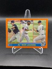 2021 Topps Big League Baseball Shane Bieber Jose Abreu DJ LeMahieu Orange #257