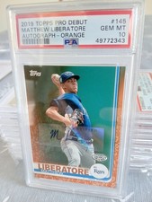 2019 Topps Pro Debut Matthew Liberatore Auto /25 PSA 10