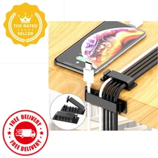 Cable Management Kit 300PCS, Cable Sleeves Clips Zip Ties Holders Mounts for TV