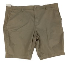 Autograph Men's Chinos Shorts Sand Regular Fit Moisture Wicking Stretchy Zip New