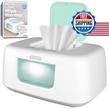 Jool Baby TinyBums Baby Wipe Warmer Dispenser LED Light On/Off Switch Aqua