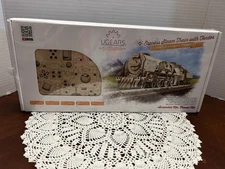 UGears V-Express Steam Train with Tender - Wooden Mechanical Model New