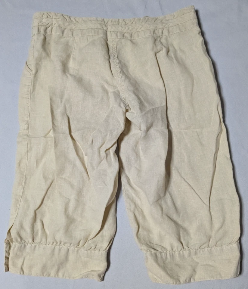 Bermudas de lino GUESS JEANS beige natural - pequeñas para mujer Foto 4 de 4