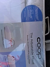 Coop The Eden Cool+ Cut-Out Adjustable Pillow QUEEN Memory Foam Prefilled Oomph