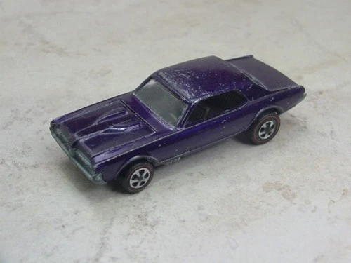 Original Hot Wheels Redline - Early Purple Custom Cougar w/brown interior!