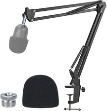 Razer Seiren Mini Boom Arm with Pop Filter - Mic Stand with Foam Cover Windscree