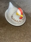 Hazel-Atlas Vintage White Milk Glass Hen On Nest