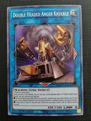 Yugioh Double Headed Anger Knuckle Secret Rare BLHR-EN048 1st NM