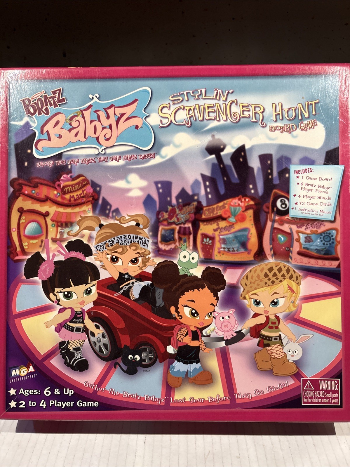 Bratz Doll Babyz Stylin' Scavenger Hunt Board Game NOB