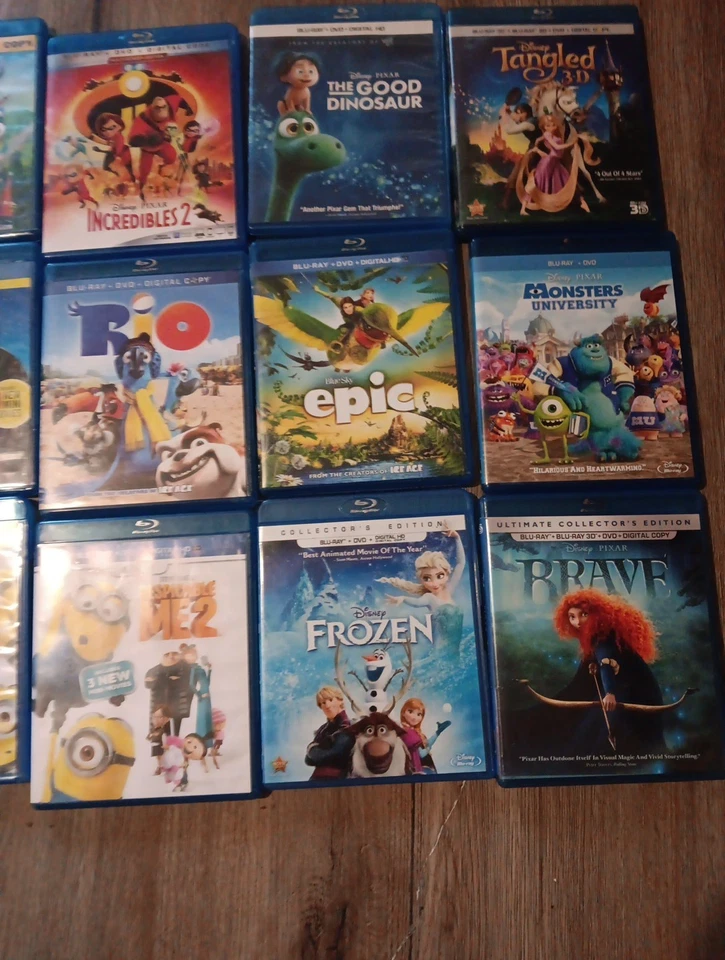 Lot of 18 Children's Blu Ray Movies & Cartoons. One Is 3d. 4 Special Edition - Image 4 of 4