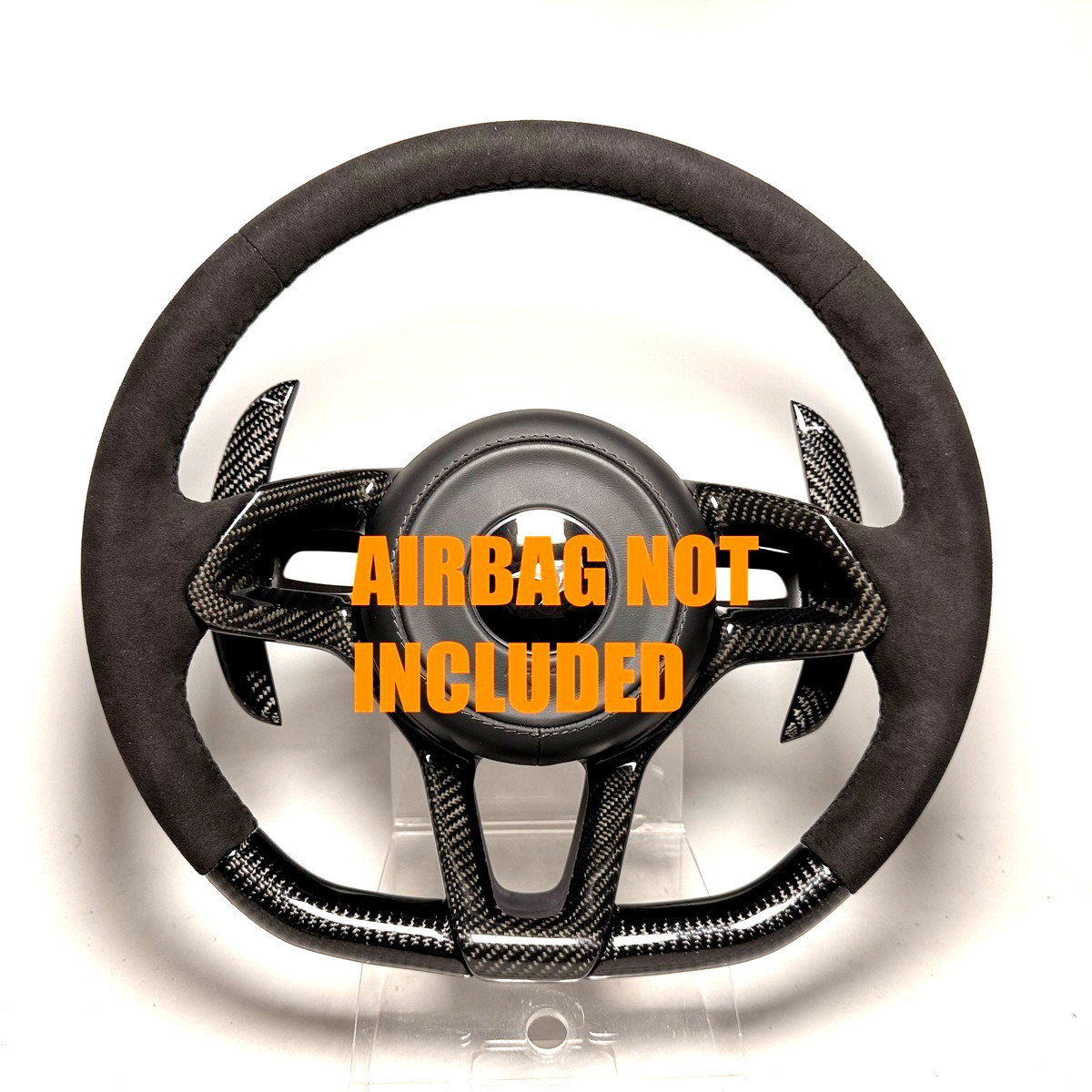 Real Carbon Alcantara steering wheel McLaren MP4 570S 650S 675LT GT NO EXCHANGE