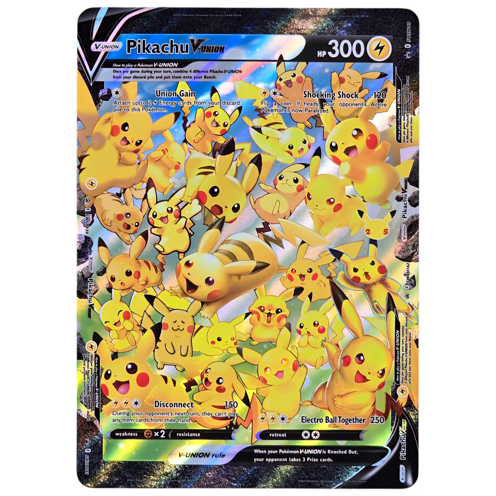 Pikachu V-UNION SWSH141 Jumbo Pokemon TCG Celebrations Promo Card NM/MINT☆