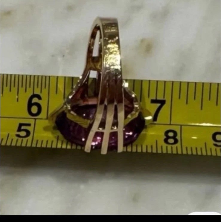 18K SOLID GOLD RING - image 7