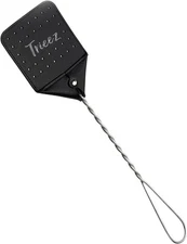 Trieez 17.5" Sturdy Leather Fly Swatter - Heavy Duty Flyswatter with Durable