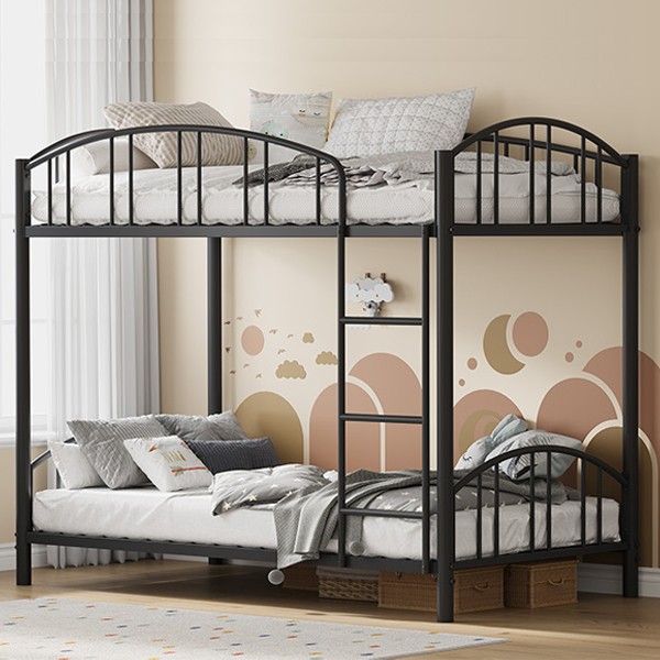 Twin Size Bunk Bed Frame Heavy Duty Metal Sturdy with Safety