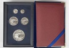 1998 The State Of Alaska MOOSE * .999 Silver Proof * 5 Piece Medal Set in Box — photo 3