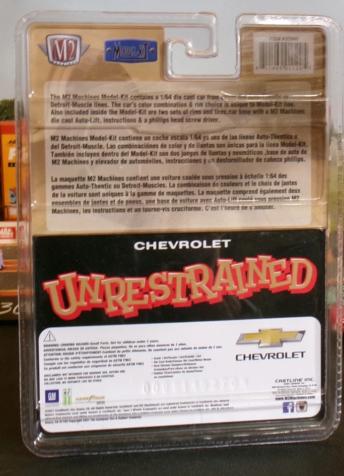 1957 CHEVY BELAIR GASSER UNRESTRAINED MODEL KIT BLACK - Image 4 of 4