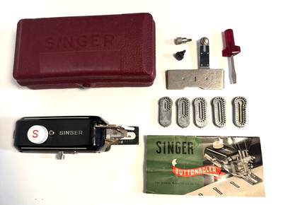 なな10＆Harmony COMPLETE BOX Singer 160743 Sewing Machine Buttonholer Complete Case Template