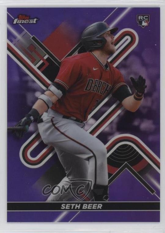 2022 Topps Finest Purple Refractor 172/250 Seth Beer #18 Rookie RC pe8