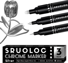 3Pcs Liquid Chrome Paint Markers, Oil-based Permanent Chrome Maker,