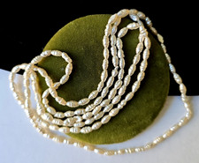 Vintage Freshwater Pearls Beaded Necklace Pull On