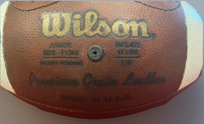 A7 Wilson TDJ Junior Size F 1360 Leather Football Made in USA for