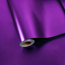 Matte Metallic Wrapping Roll, 17" x 32.8ft Foil Gift Wrap , Solid Color Metal...