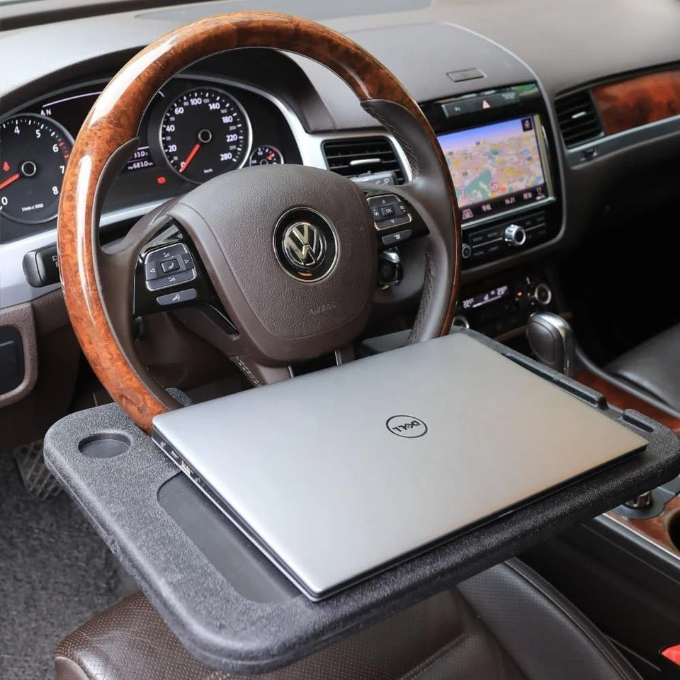 Steering Wheel Tray, Car Table Tray, Steering Wheel Desk for Laptop and Vehicle - Image 3 of 4
