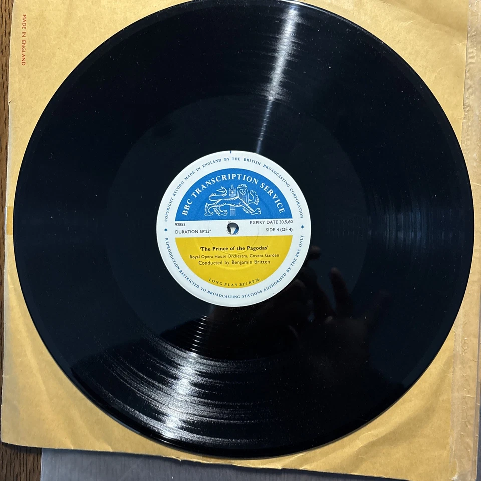 RARE BBC Transcription Prince Of The Pagodas Ballet  BRITTEN 2LPs Mono NM LIVE Foto 4 de 4