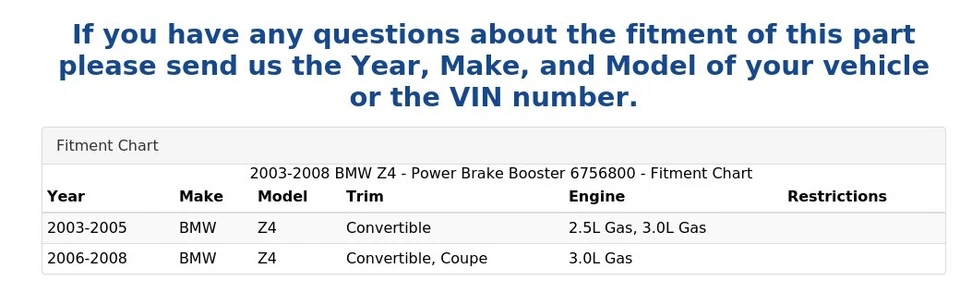 BMW Z4 2003-2008 - Potenciador de freno 6756800 Foto 4 de 4