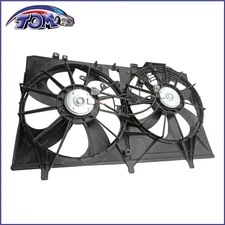 Dual Radiator Cooling Fan Assembly w/ Shroud For 11-16 Toyota Sienna Lexus RX350
