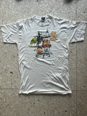 #ad The Cook BBQ 80s 90s Jim Fuller Funny Comic Novelty Shirt Single Stitch Vintage $22.67