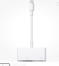 Genuine APPLE LIGHTNING TO VGA ADAPTER FOR iPhone iPad PRO Mini, iPod Touch