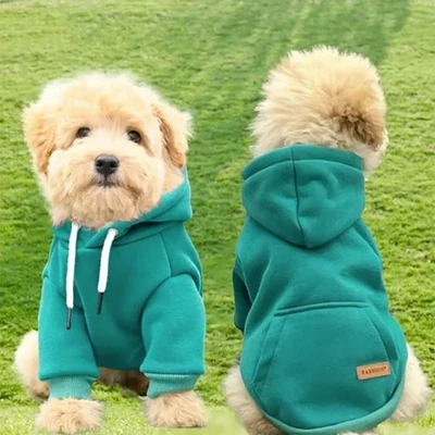 PAWSTRIP Warm Fleece Hunde Hoodie Weste Für Kleine Mittelgroße Hunde Katze Outdoor