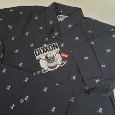 NWT Dixxon Men's Large "The Mulligan" Party Shirt Golf Skull Clubs Short Sleeve 