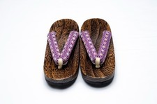 DEAR VANILLA AUTHENTIC JAPANESE YUKATA KIMONO GETA SANDALS 24.5cm US SIZE 7.5