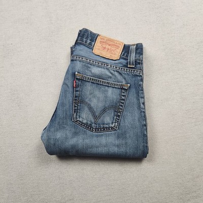 Vintage Levi's 512 Herren Jeans Hose W31 L34 Denim Blau Bootcut Regular 0809 Y2K