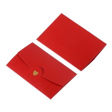 12pcs card Envelopes, 10x7cm Mini Envelopes Credit Card Size Bulk , Red