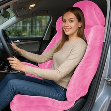1 PCS Fluffy Car Seat Cover, Plush Fuzzy Fur Seat Protector for Winter, Unive...