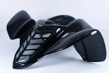 NEW YAMAHA RAPTOR 660 BLACK PLASTIC FRONT FENDER MAIER