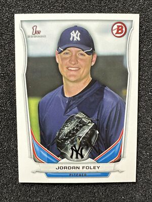 JORDAN FOLEY #DP128 2014 Bowman Draft Picks Paper Rookie/Prospect QTY