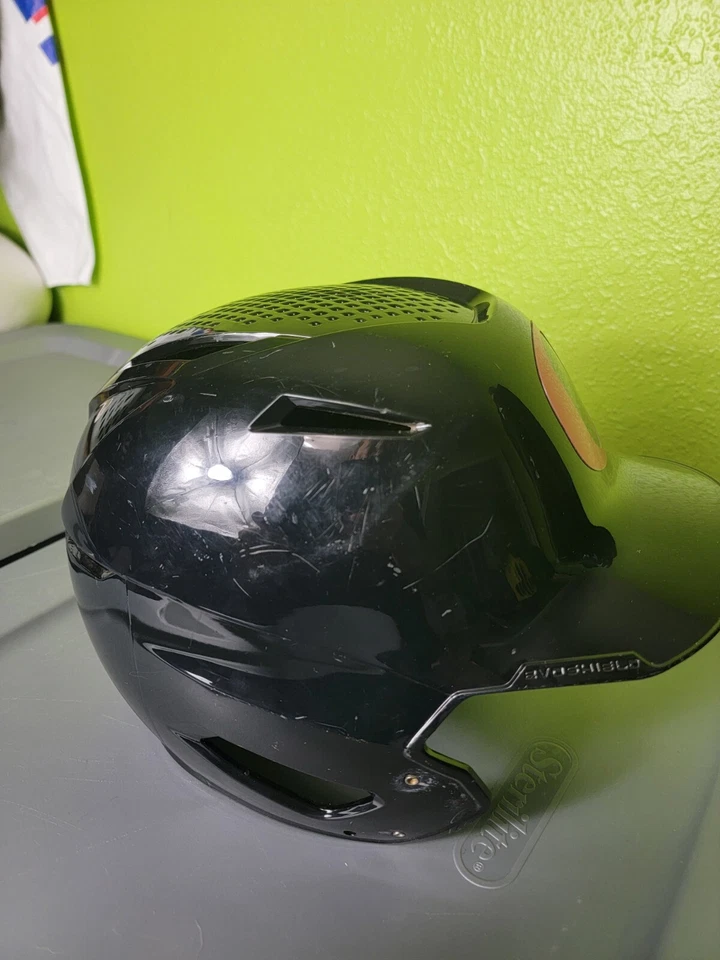 Oregon Ducks Baseball Softball Helmet Player Issue Black Pink #7 Evoshield 2XS - Image 4 of 4