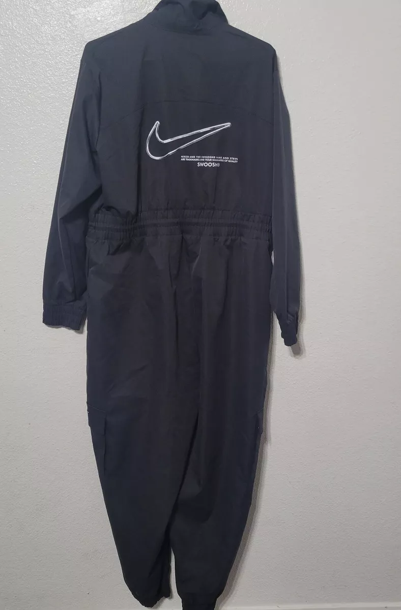 Nike Womens XL Extra Large Sportswear Black Utility Coverall