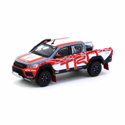 Tarmac T64-041-16TRD Toyota Hilux AXCR 2016 Show car weiss/rot Hobby64 Maßstab 1