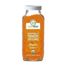 Geo-Fresh Organic Turmeric Powder (5%+ Curcumin) 250g Haldi Powder Free Shipp