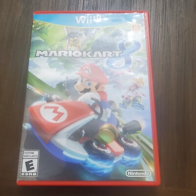 Nintendo Wii U Mario Kart Game Disc w/Red Box Cart Racing