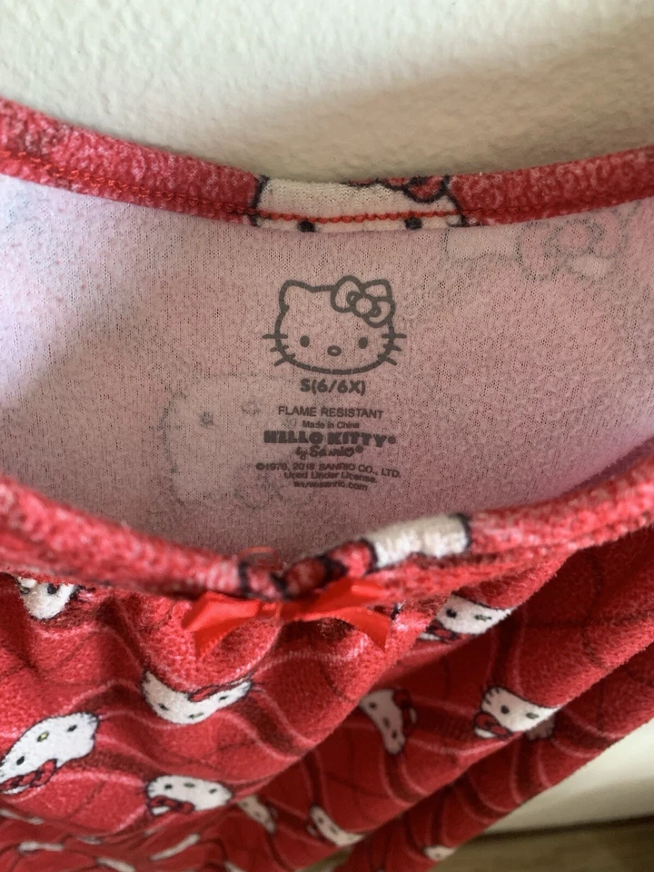 Hello Kitty Holiday Nightgown With Ruffle Trim Rare 2018 - Image 3 of 4