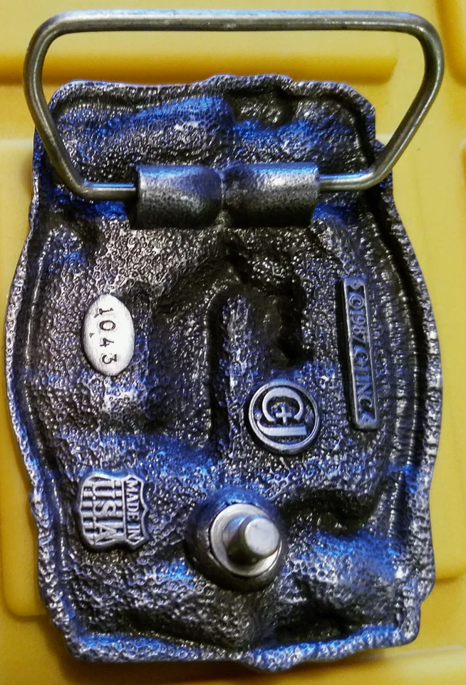 Hebilla de cinturón metal Buck Deer cinta en blanco para grabado Foto 2 de 3