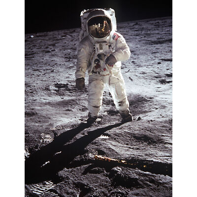 Apollo 11 Astronaut Aldrin Armstrong Mondlandung extra großes Kunst Poster